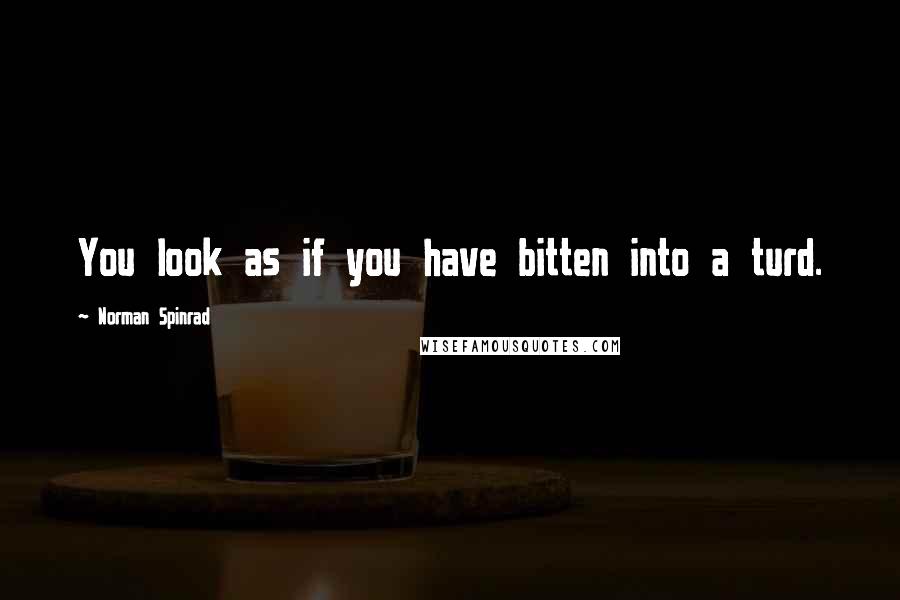 Norman Spinrad Quotes: You look as if you have bitten into a turd.