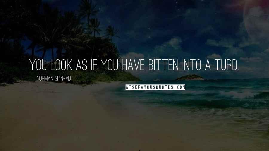 Norman Spinrad Quotes: You look as if you have bitten into a turd.