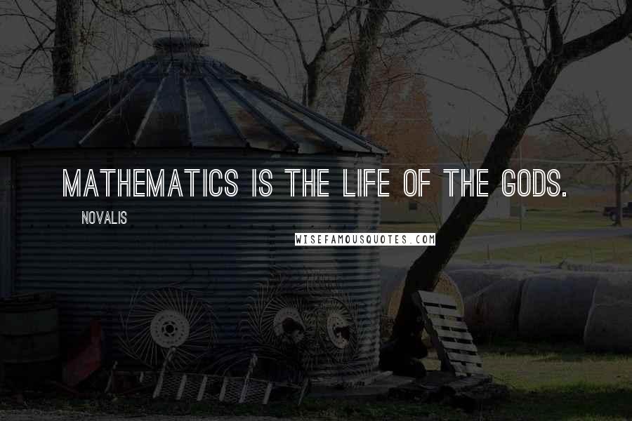 Novalis Quotes: Mathematics is the Life of the Gods.