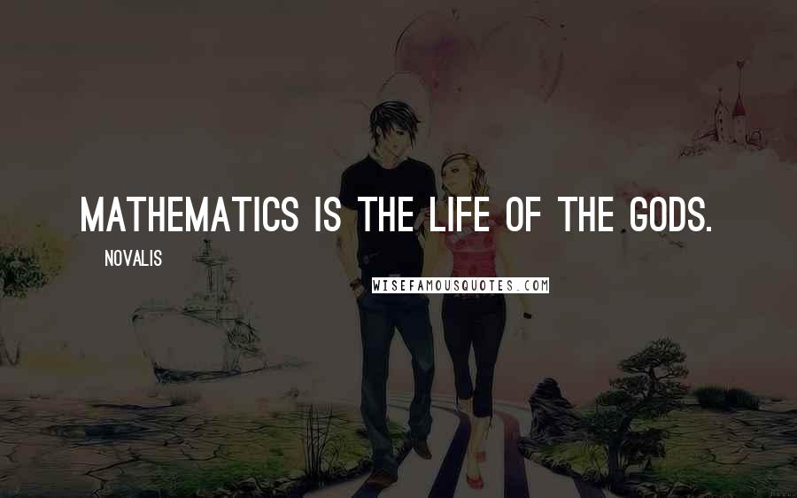 Novalis Quotes: Mathematics is the Life of the Gods.