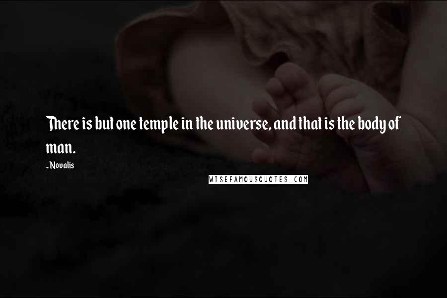 Novalis Quotes: There is but one temple in the universe, and that is the body of man.