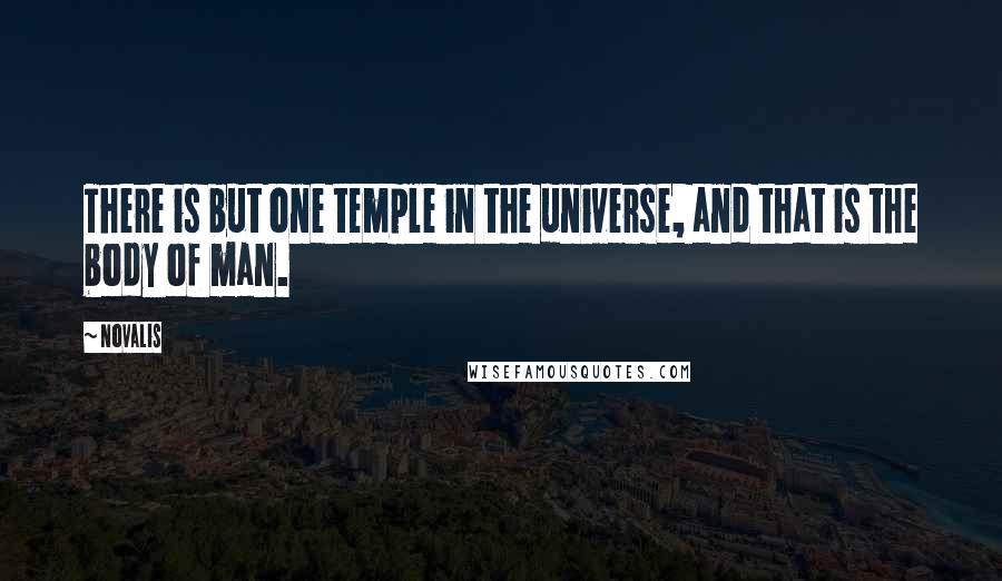 Novalis Quotes: There is but one temple in the universe, and that is the body of man.