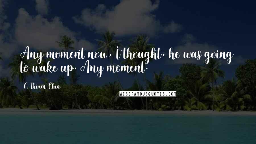 O Thiam Chin Quotes: Any moment now, I thought, he was going to wake up. Any moment.