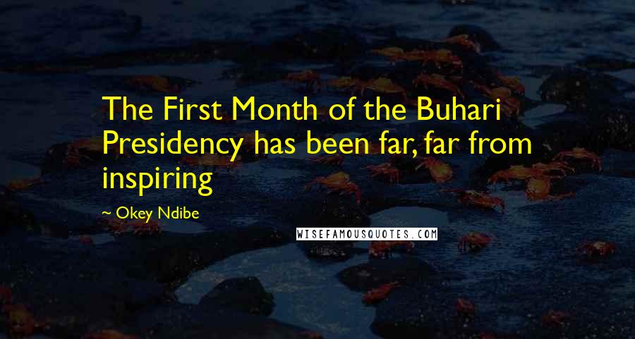 Okey Ndibe Quotes: The First Month of the Buhari Presidency has been far, far from inspiring