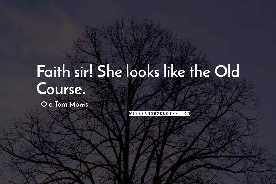 Old Tom Morris Quotes: Faith sir! She looks like the Old Course.
