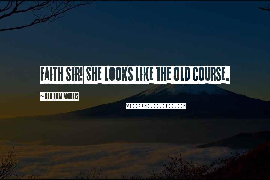 Old Tom Morris Quotes: Faith sir! She looks like the Old Course.