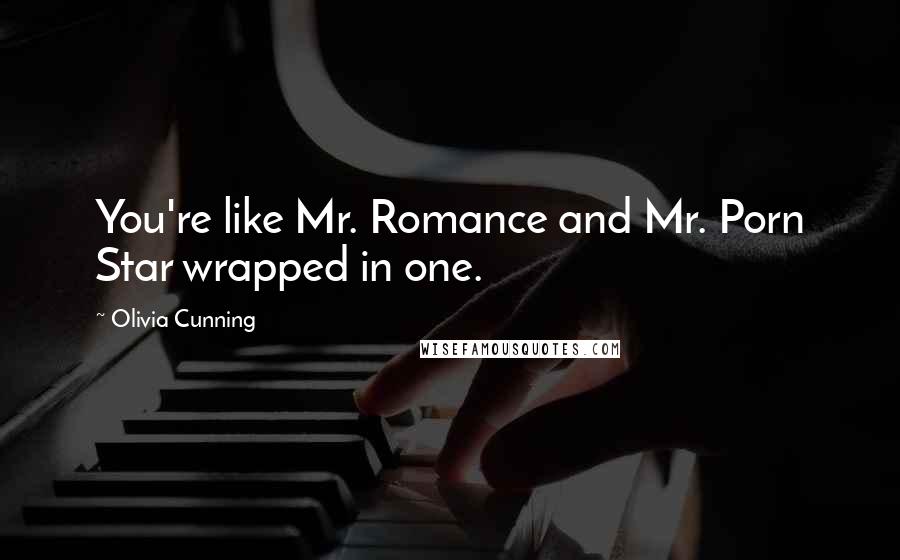 Olivia Cunning Quotes: You're like Mr. Romance and Mr. Porn Star wrapped in one.