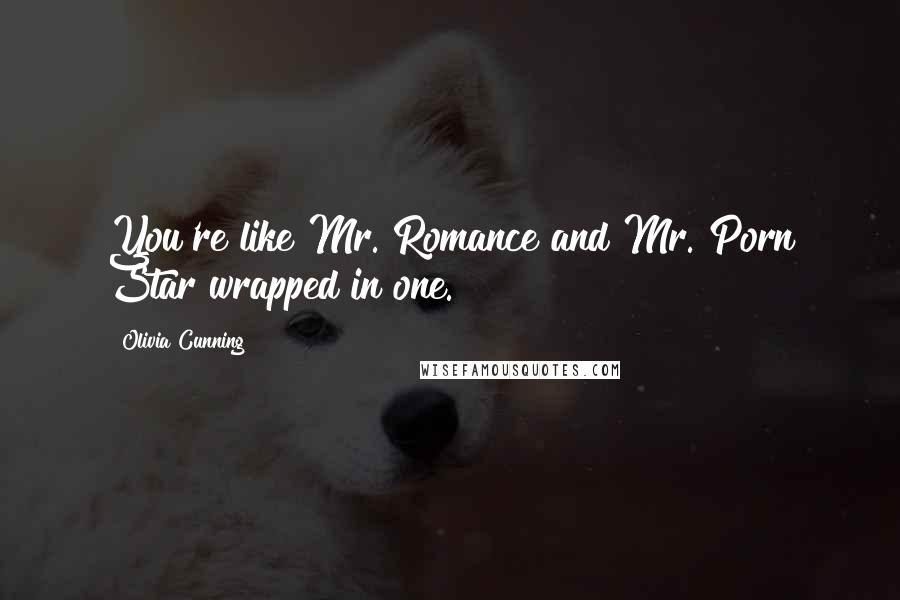 Olivia Cunning Quotes: You're like Mr. Romance and Mr. Porn Star wrapped in one.