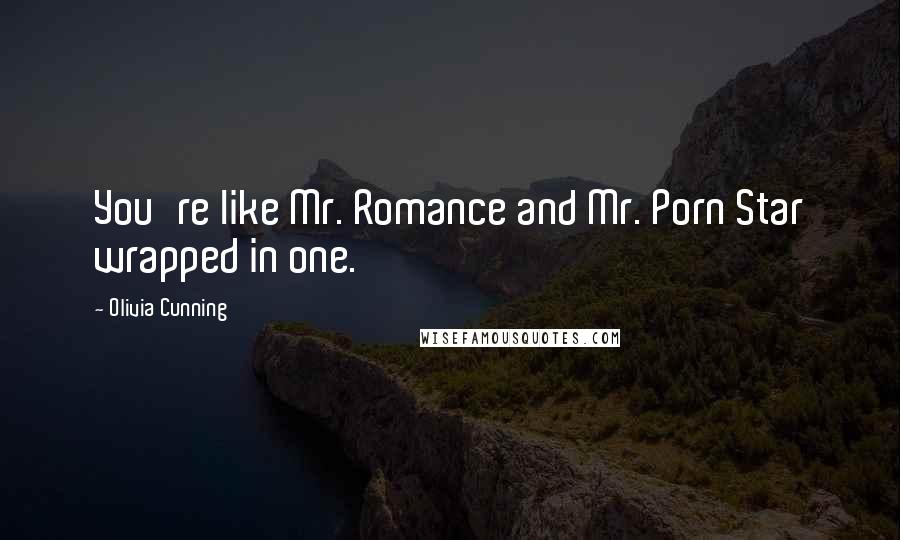 Olivia Cunning Quotes: You're like Mr. Romance and Mr. Porn Star wrapped in one.