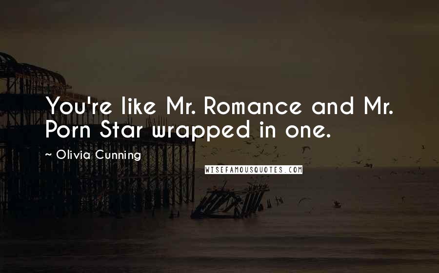 Olivia Cunning Quotes: You're like Mr. Romance and Mr. Porn Star wrapped in one.