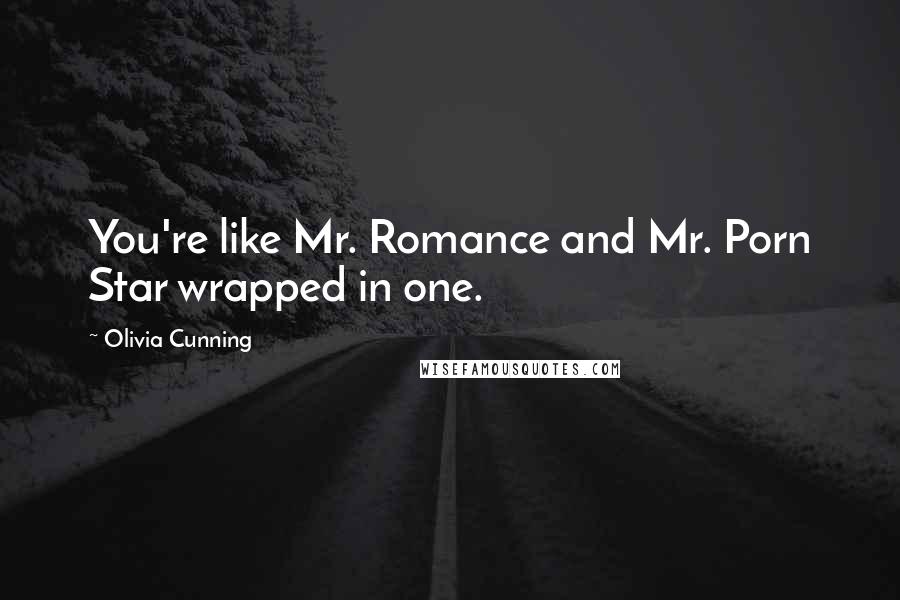 Olivia Cunning Quotes: You're like Mr. Romance and Mr. Porn Star wrapped in one.