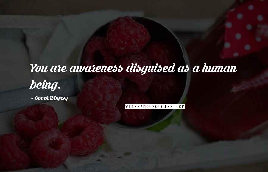 Oprah Winfrey Quotes: You are awareness disguised as a human being.