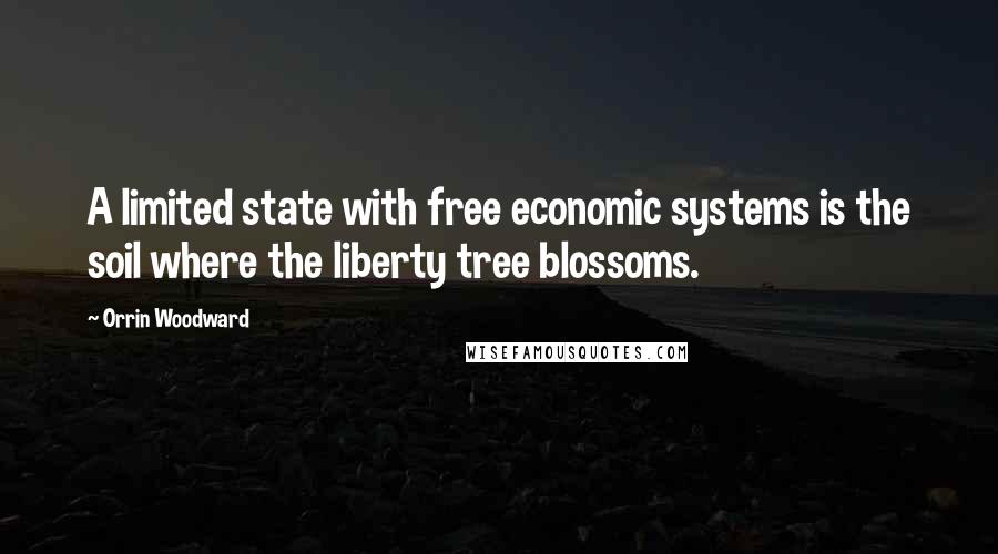 Orrin Woodward Quotes: A limited state with free economic systems is the soil where the liberty tree blossoms.