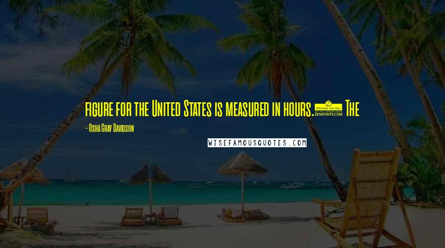 Osha Gray Davidson Quotes: figure for the United States is measured in hours.) The