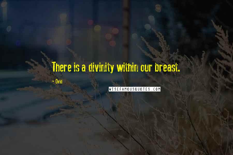 Ovid Quotes: There is a divinity within our breast.