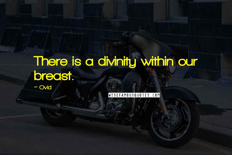 Ovid Quotes: There is a divinity within our breast.