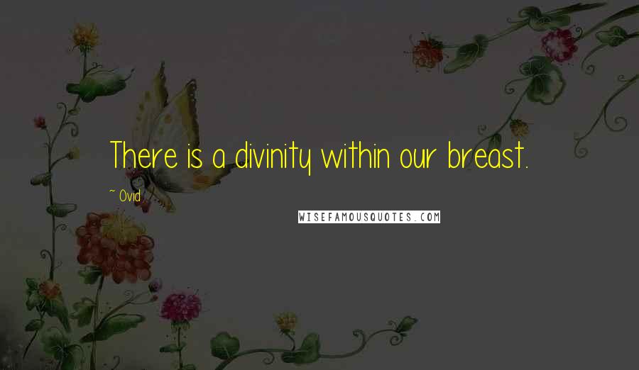 Ovid Quotes: There is a divinity within our breast.