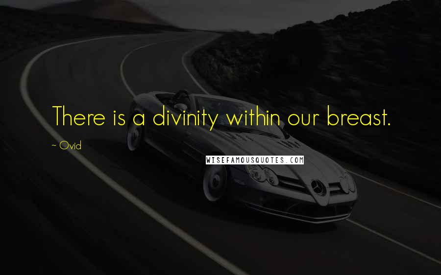 Ovid Quotes: There is a divinity within our breast.