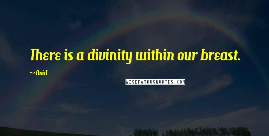 Ovid Quotes: There is a divinity within our breast.