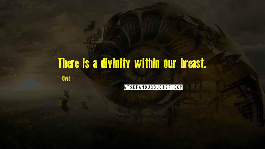 Ovid Quotes: There is a divinity within our breast.