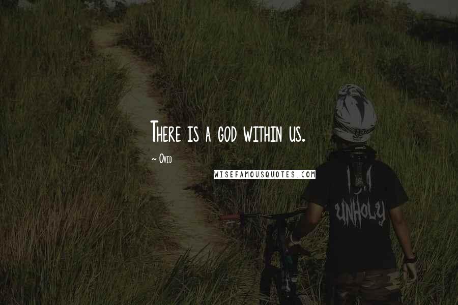Ovid Quotes: There is a god within us.