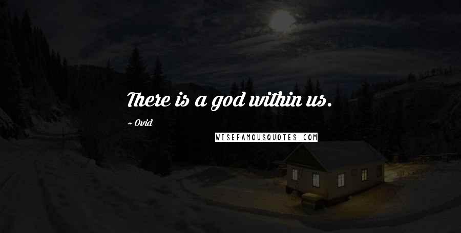 Ovid Quotes: There is a god within us.
