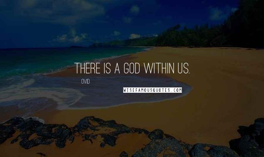 Ovid Quotes: There is a god within us.