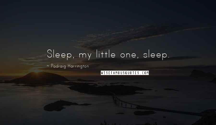 Padraig Harrington Quotes: Sleep, my little one, sleep.