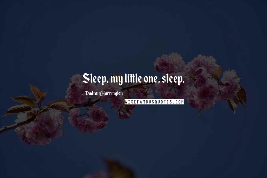 Padraig Harrington Quotes: Sleep, my little one, sleep.