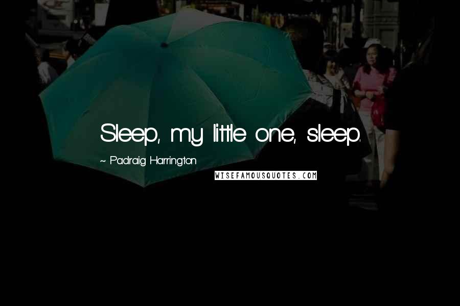 Padraig Harrington Quotes: Sleep, my little one, sleep.