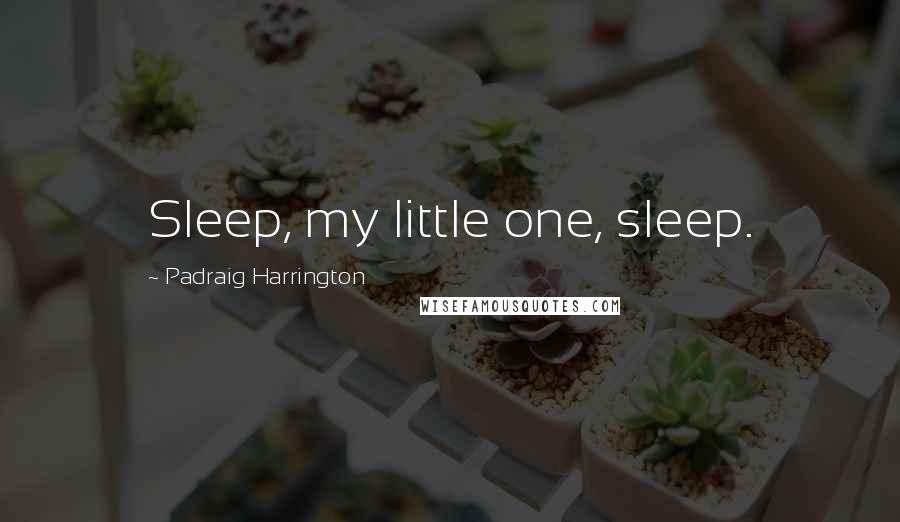 Padraig Harrington Quotes: Sleep, my little one, sleep.