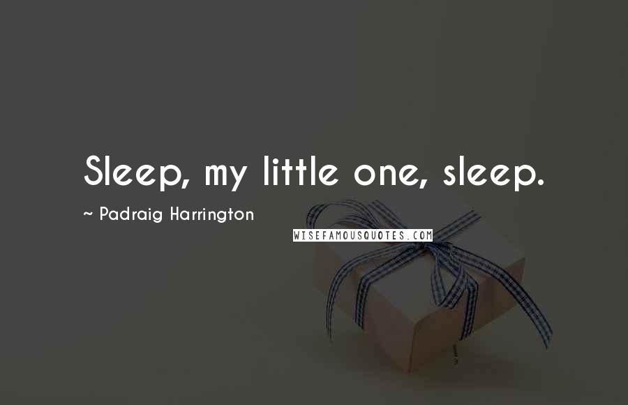 Padraig Harrington Quotes: Sleep, my little one, sleep.