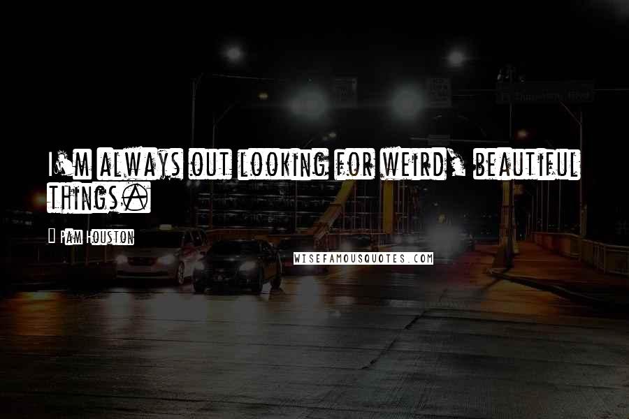 Pam Houston Quotes: I'm always out looking for weird, beautiful things.