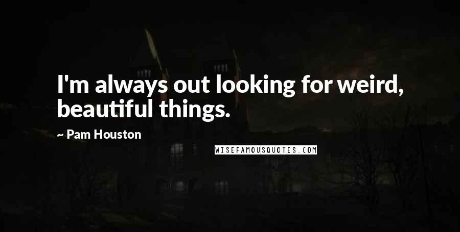 Pam Houston Quotes: I'm always out looking for weird, beautiful things.