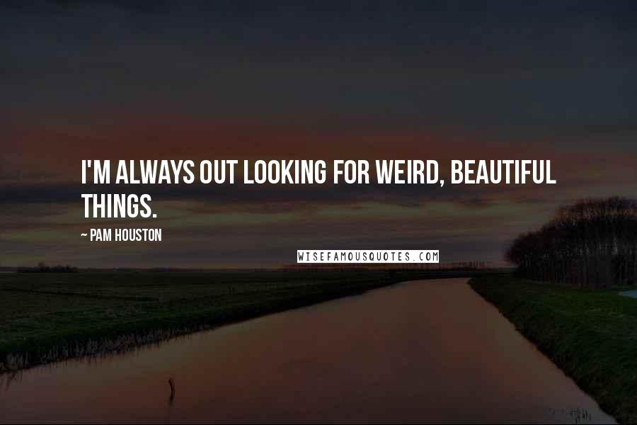 Pam Houston Quotes: I'm always out looking for weird, beautiful things.