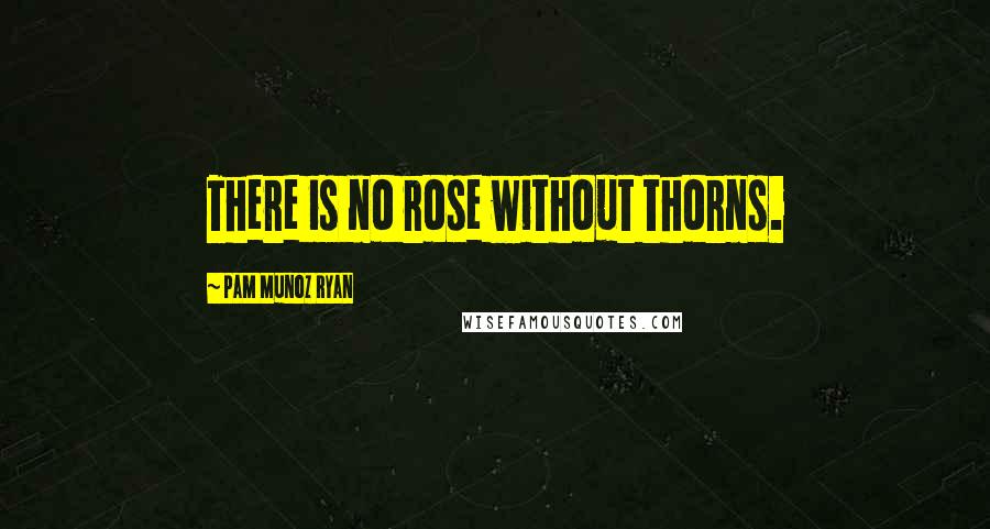 Pam Munoz Ryan Quotes: There is no rose without thorns.