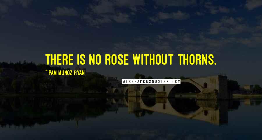 Pam Munoz Ryan Quotes: There is no rose without thorns.