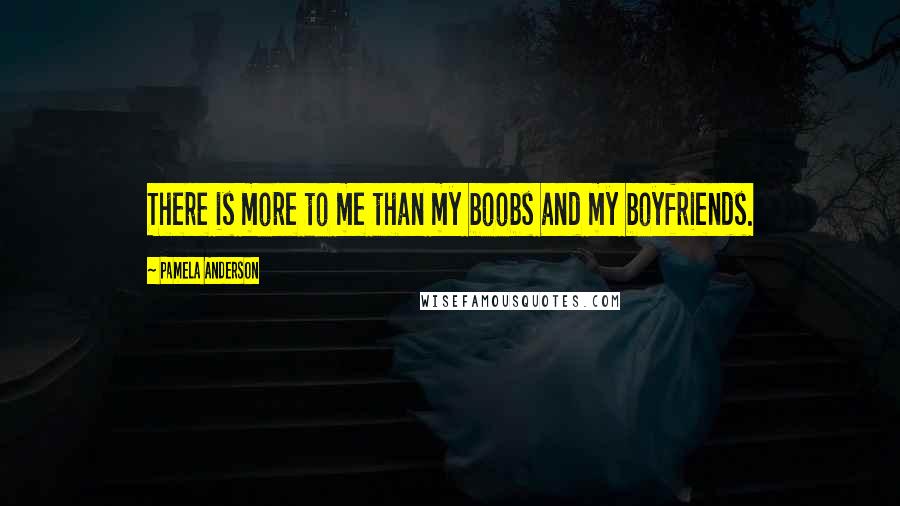 Pamela Anderson Quotes: There is more to me than my boobs and my boyfriends.