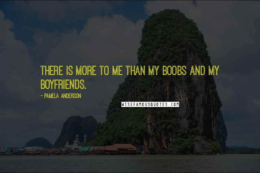 Pamela Anderson Quotes: There is more to me than my boobs and my boyfriends.
