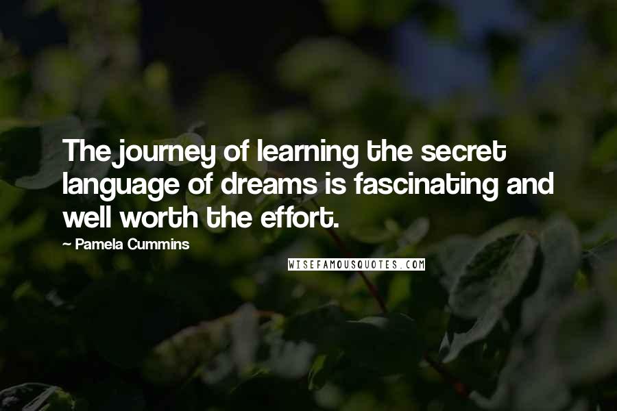 Pamela Cummins Quotes: The journey of learning the secret language of dreams is fascinating and well worth the effort.