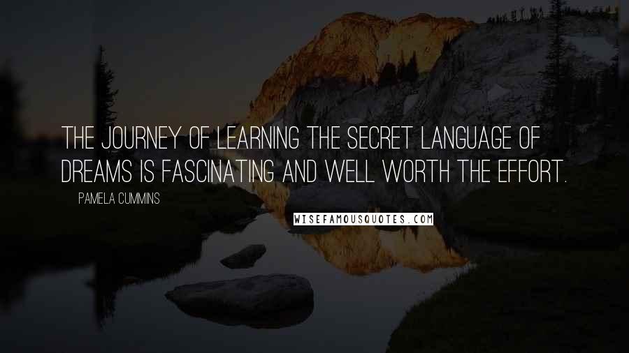 Pamela Cummins Quotes: The journey of learning the secret language of dreams is fascinating and well worth the effort.