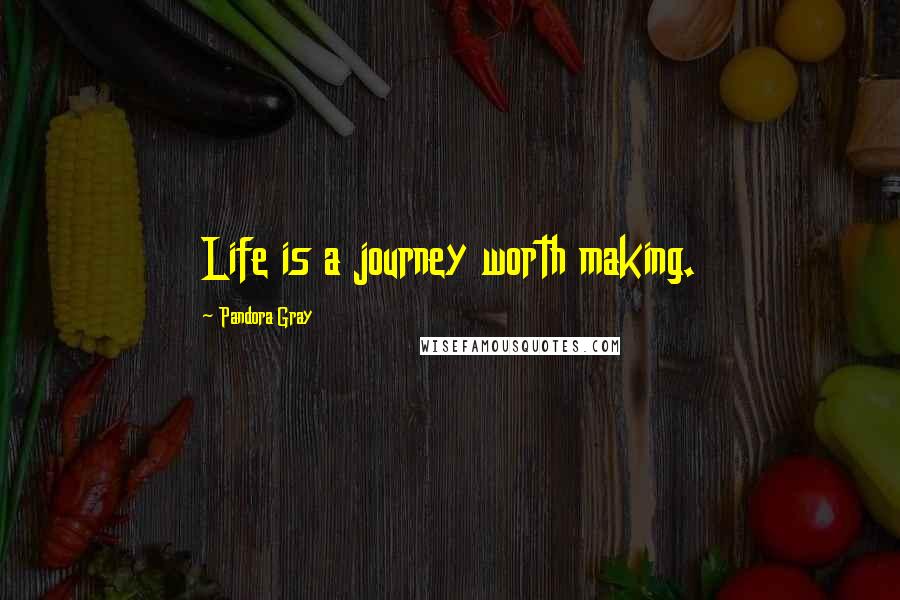 Pandora Gray Quotes: Life is a journey worth making.