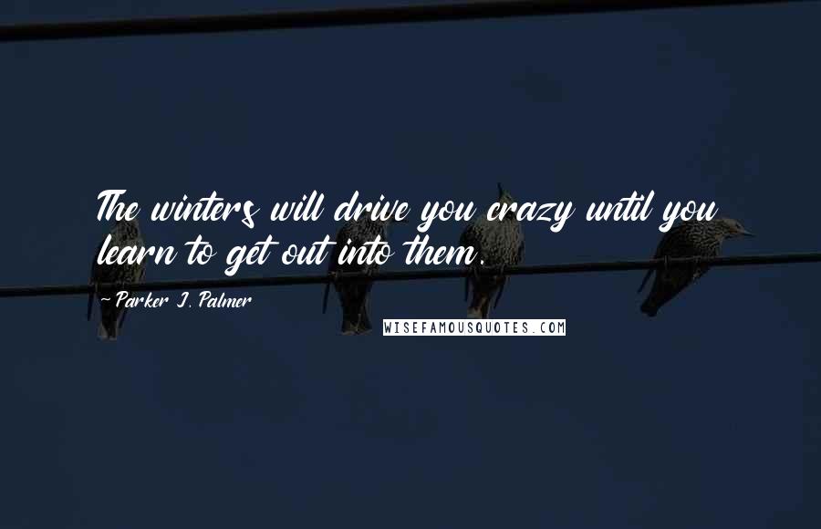 Parker J. Palmer Quotes: The winters will drive you crazy until you learn to get out into them.