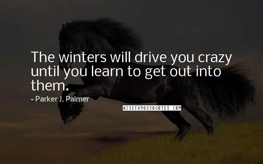 Parker J. Palmer Quotes: The winters will drive you crazy until you learn to get out into them.