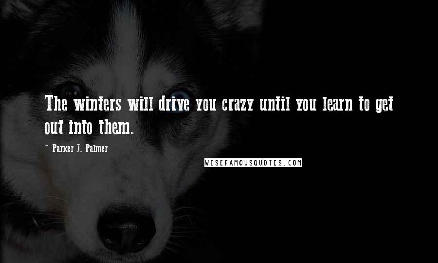 Parker J. Palmer Quotes: The winters will drive you crazy until you learn to get out into them.