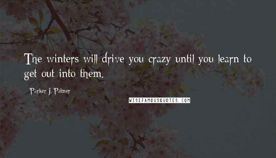 Parker J. Palmer Quotes: The winters will drive you crazy until you learn to get out into them.