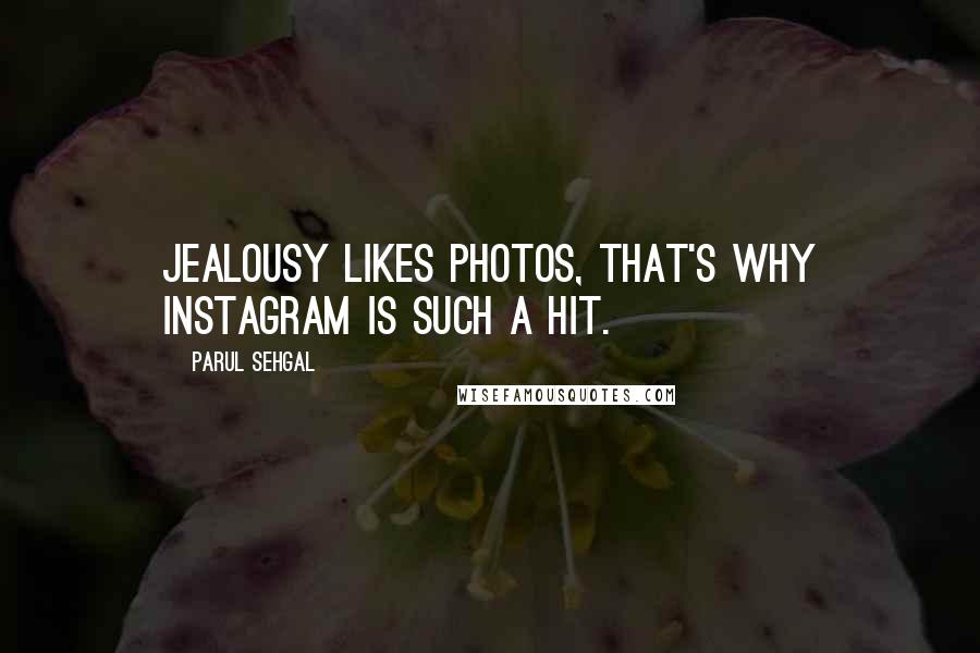 Parul Sehgal Quotes: Jealousy likes photos, that's why instagram is such a hit.
