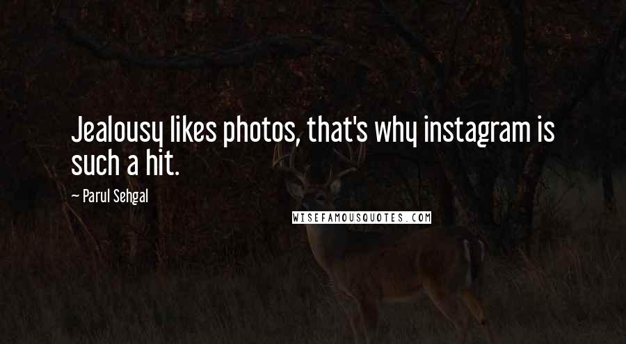 Parul Sehgal Quotes: Jealousy likes photos, that's why instagram is such a hit.