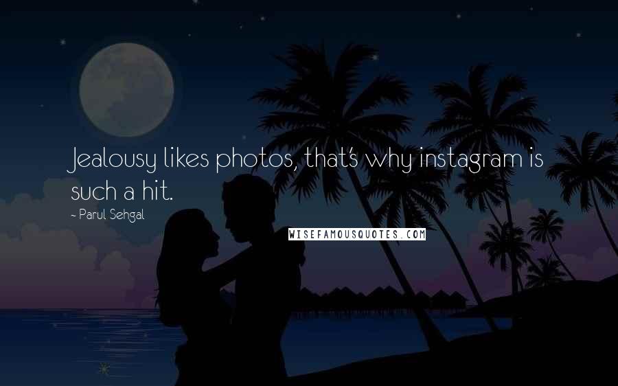 Parul Sehgal Quotes: Jealousy likes photos, that's why instagram is such a hit.