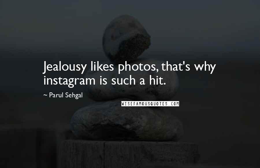 Parul Sehgal Quotes: Jealousy likes photos, that's why instagram is such a hit.